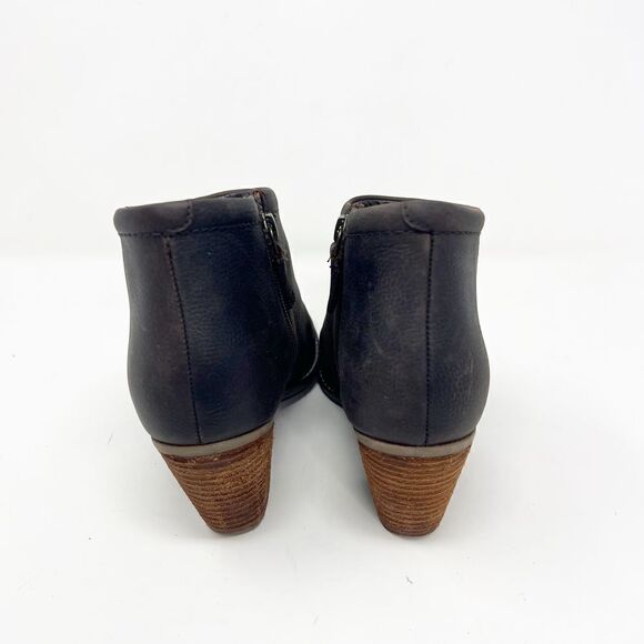 Cole Haan Booties Leather Brown Side Zip Block Heel Womens Size 7.5 - Picture 9 of 9